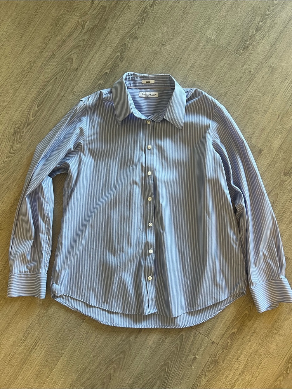 Hudson Jeans Blue Pinstripe Men's Dress Shirt
